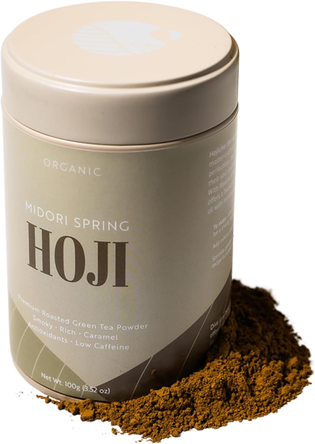 Organic Hojicha - Smooth Roasted Green Tea Powder, Antioxidants, Low Caffeinie, USDA, Vegan, NON GMO Japanese Masters Roast