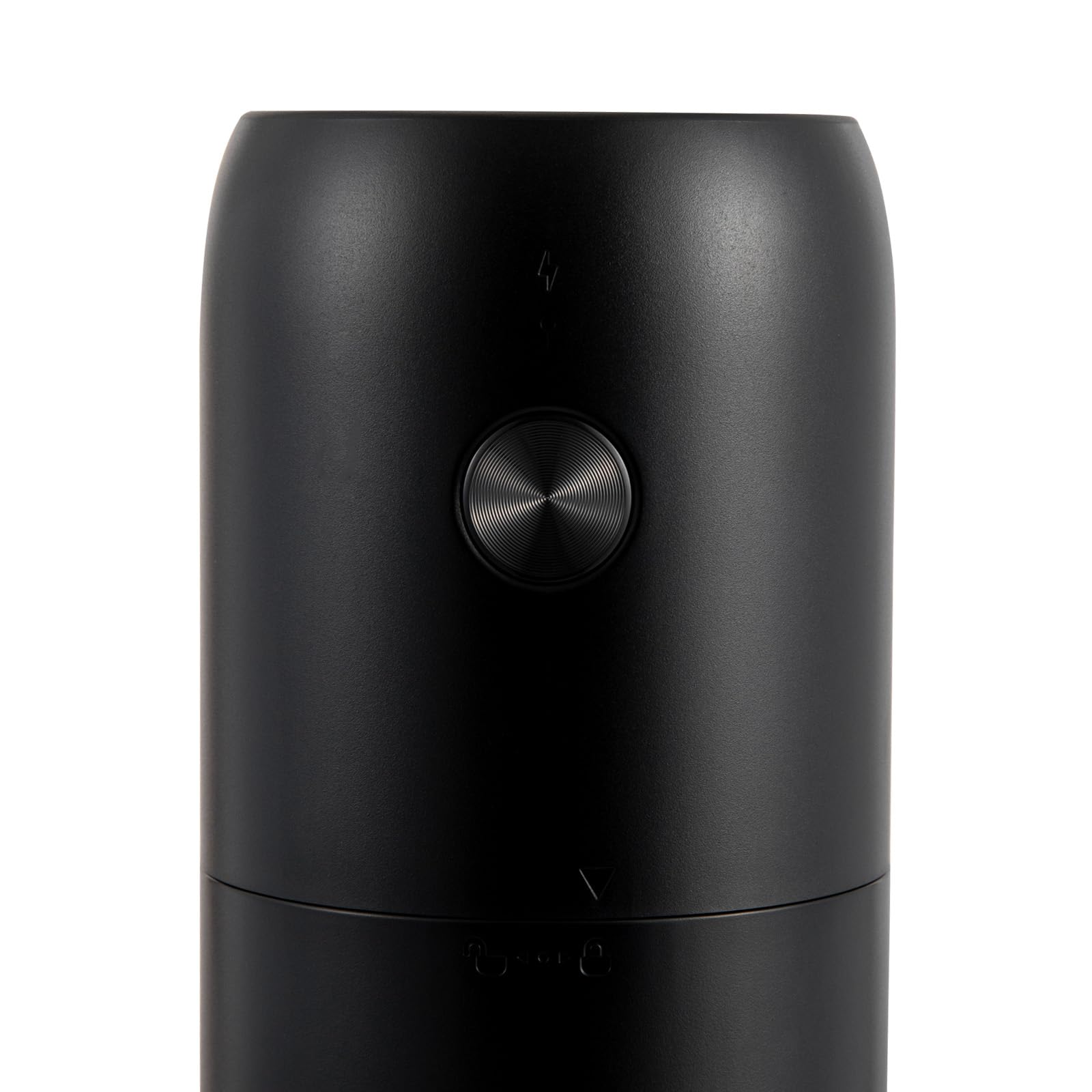 Moulin à café électrique rechargeable par USB avec broyeur conique en céramique | grossièreté réglable | Moulin à café expresso portable rechargeable 30 g pour haricots et épices (noir)