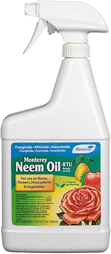 Monterey LG 6148 Aceite de Neem RTU 1 cuarto de galón de insecticidas, un cuarto de galón