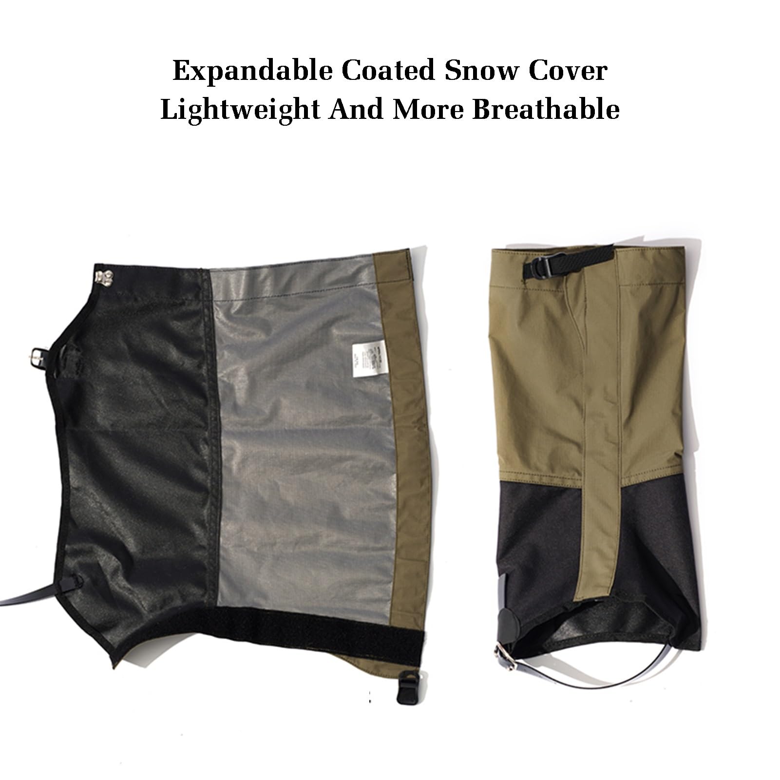 2 Polainas For Piernas,Polainas For Nieve,Polainas For Senderismo,Diseño De Bucle De For Ponerlas Y Quitarlas Fácilmente, For Caminar,Escalar Montañas,Hacer Jardinería E Investigaciones Al Aire Libre(