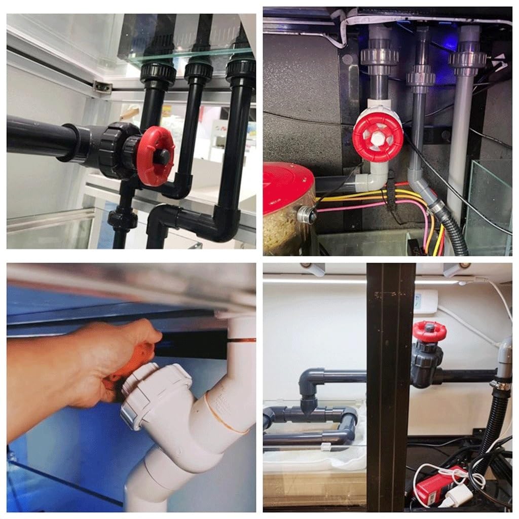 FBANULPEX PVC-Kugelhahn, Wasserrohrventil aus Kunststoff 1pcs PVC Gate Valve, for Garden Irrigation Aquarium Precision Flow Control PVC Sluice Valves(32mm)
