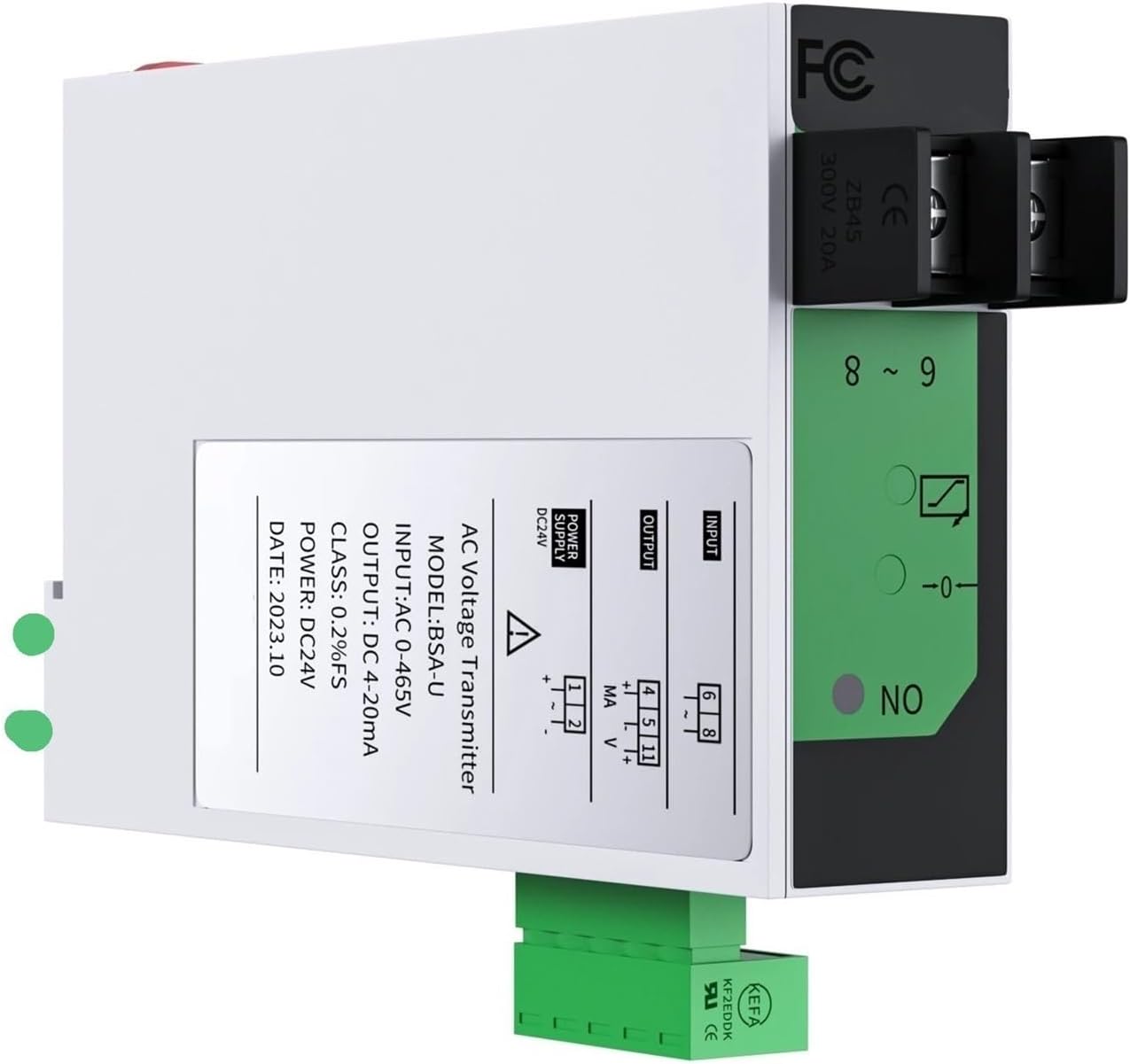 AC Voltage Transducer Voltage Sensor AC Voltage Transmitter 0-100V 0-500V 0-1000V to 4-20mA 0-10V 0-5V RS485 AC Voltage Transducer DC24V AC Voltage Sensor Transducer(0-10V,Input AC 0-50V)
