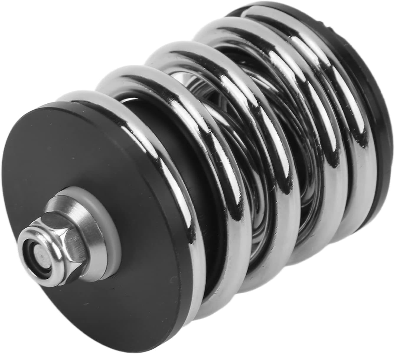 EVTSCAN Folding Bicycle Modified Rear Shock Absorber for Brompton Metal Spring Rear Shock Absorber Part(Silver)