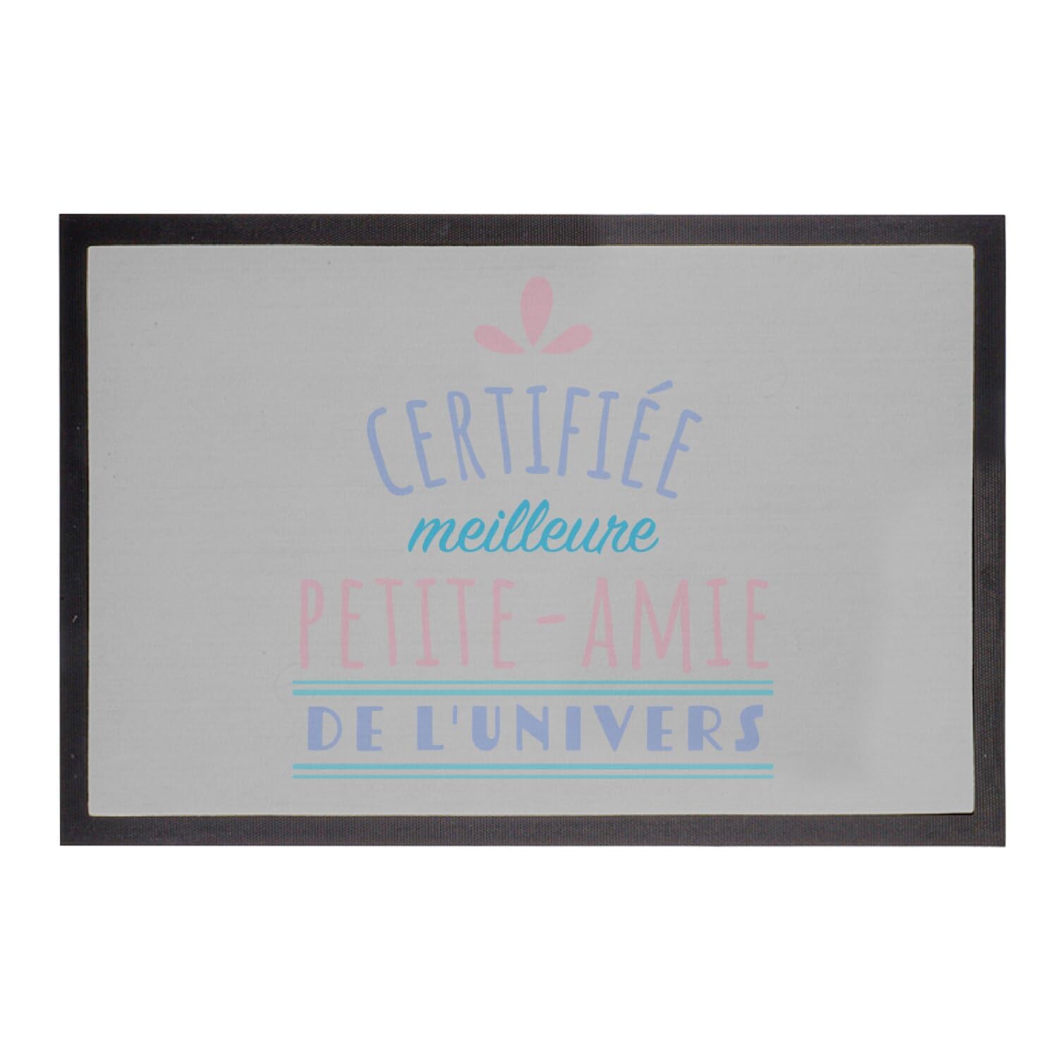 Paillasson Gris 75x50cm Meilleure Petite-Amie de l'univers