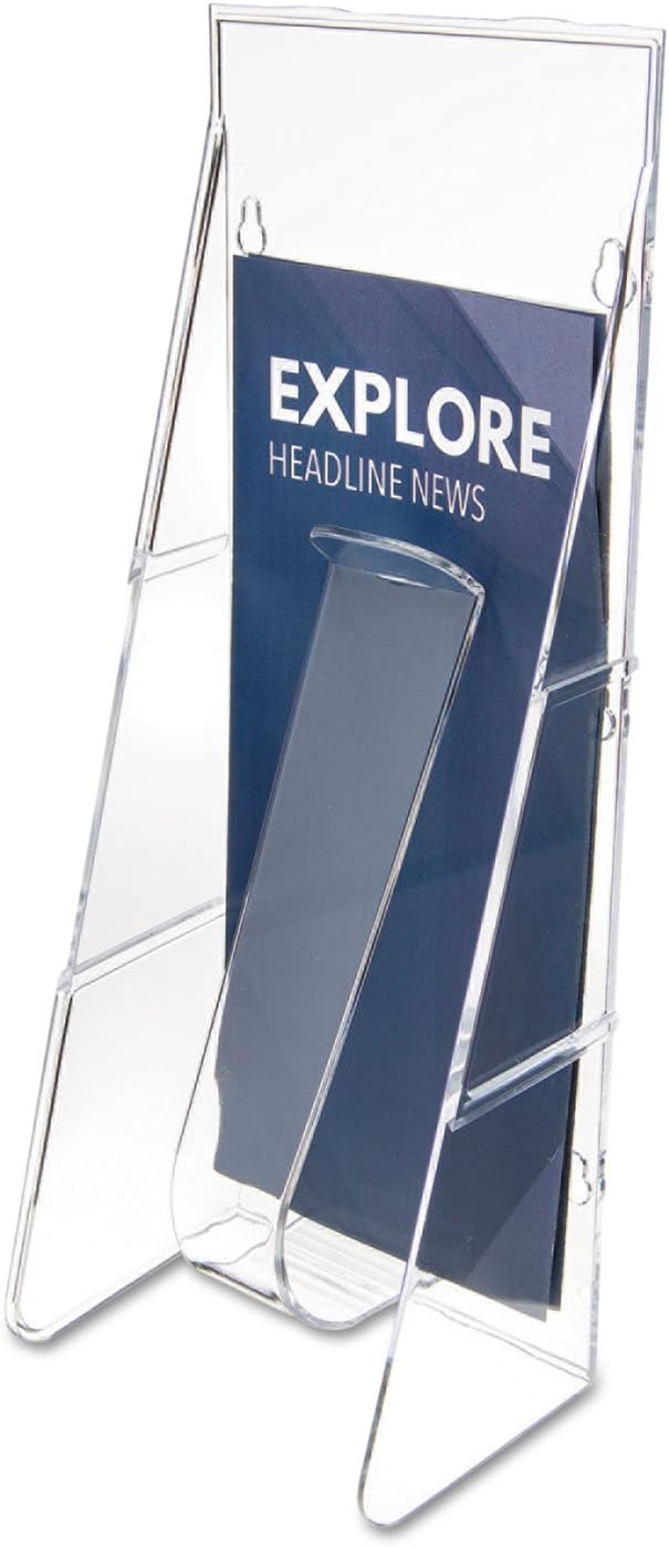 StandTall WallMount Literature Rack, Leaflet, 4 9/16 x 2