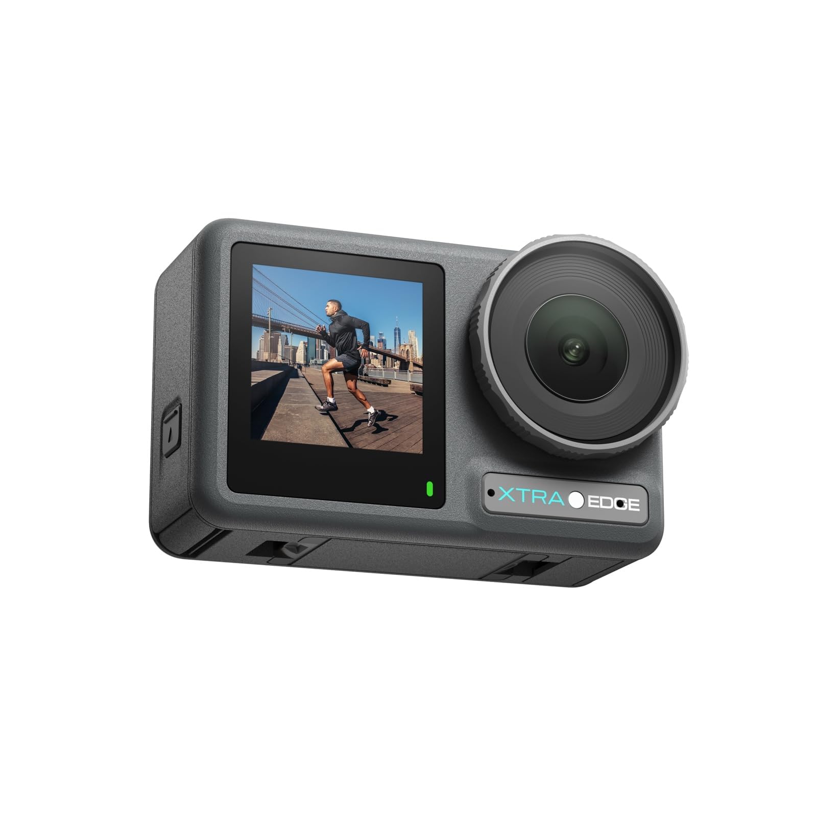 Xtra Action Camera, 1/1.3" Sensor & 4K Cinematic Video, Hyper Stabilization, Waterproof Camera to 52 Ft, 3-Hour Battery, Universal Quick Mount, Vlogging Camera for Adventure Photography