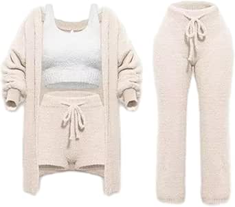 Pleshycozy Women,Pleshy Cozy Knit Set,Women's Pajama Sets,Cozy Knit Set