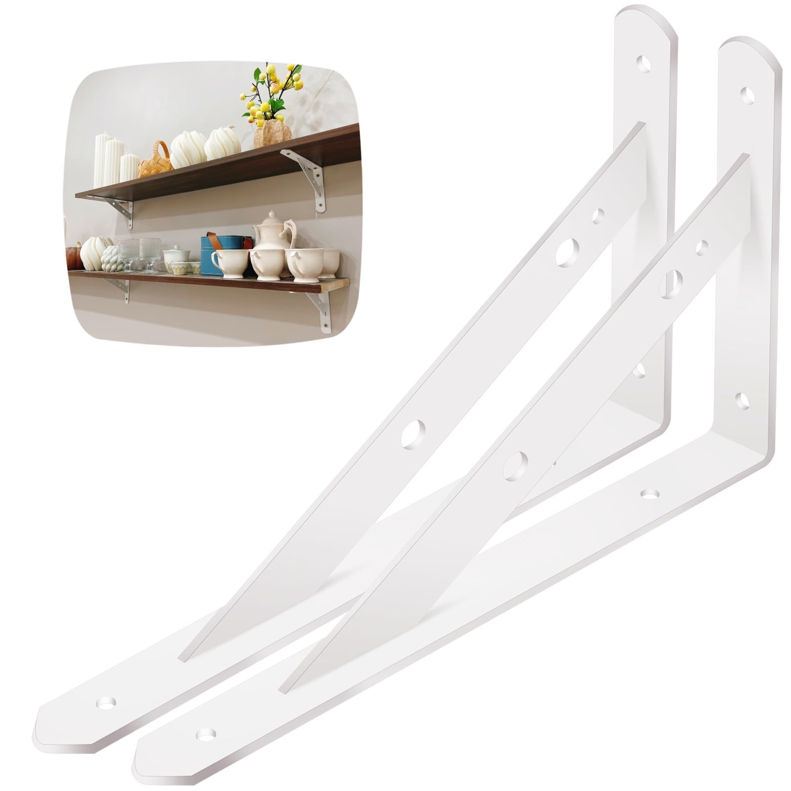 Hyznengu Heavy Duty White Bracket