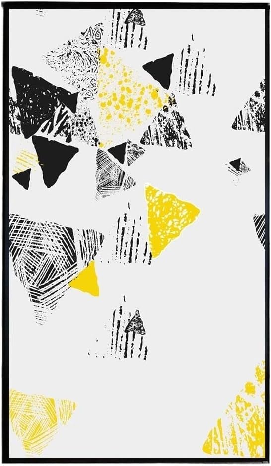 Bathroom Privacy Window Film Privacy Window Film Static Cling No Glue Decorative Triangle Window Treatments Window Coverings Glass Sticker for Home Window Window Film(70x180cm WxH)