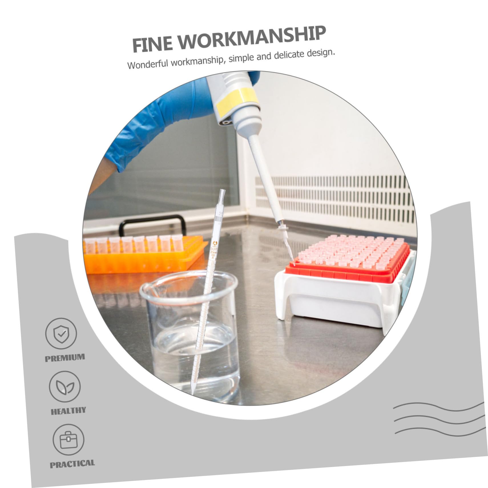 iplusmile 20 Pcs Cuentagotas Calibrados de Vidrio Escala para Laboratorio y Cocina, Pipetas Precisión para Líquidos en Investigación y Medición Científica