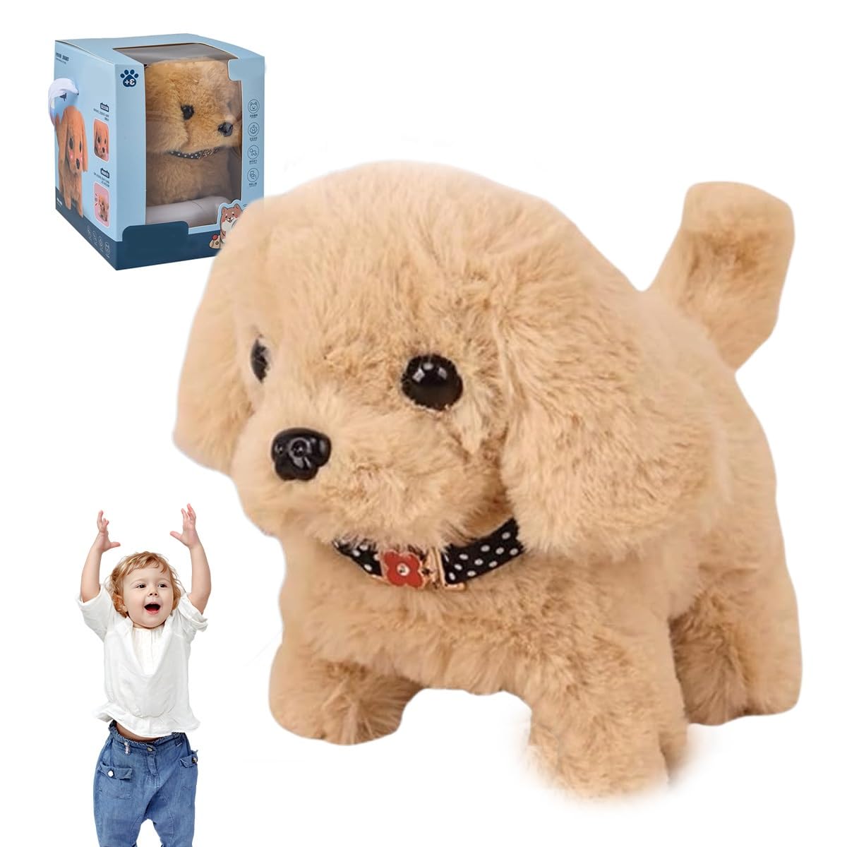 Amazon.co.jp: Nicoo - 私のリアルなロボット子犬、本物の子犬のように