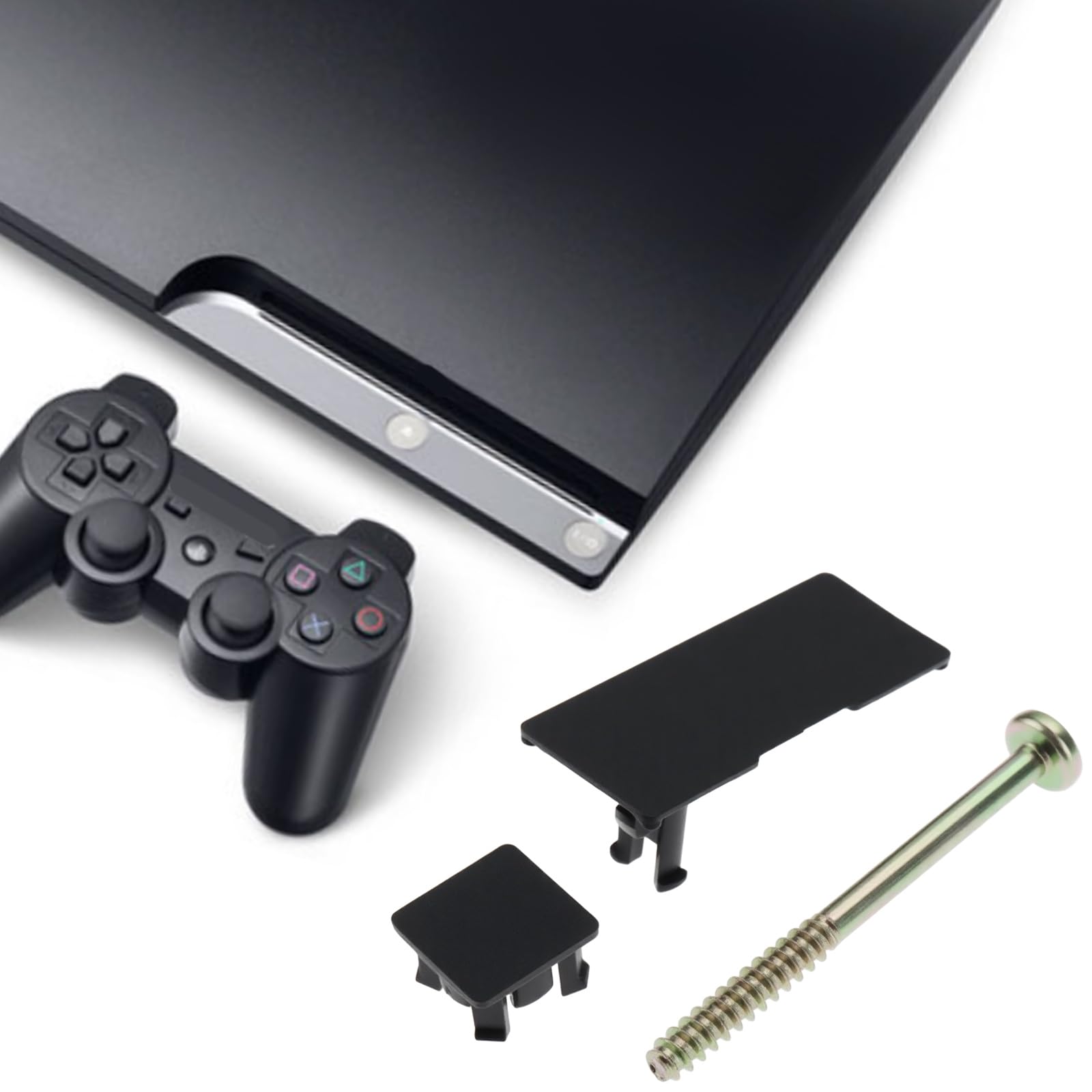 Briny River Console Screws Rubber Feet Cover Set Compatible with PLAYSTATION 3 SLIM 3000 2000 - Image 3