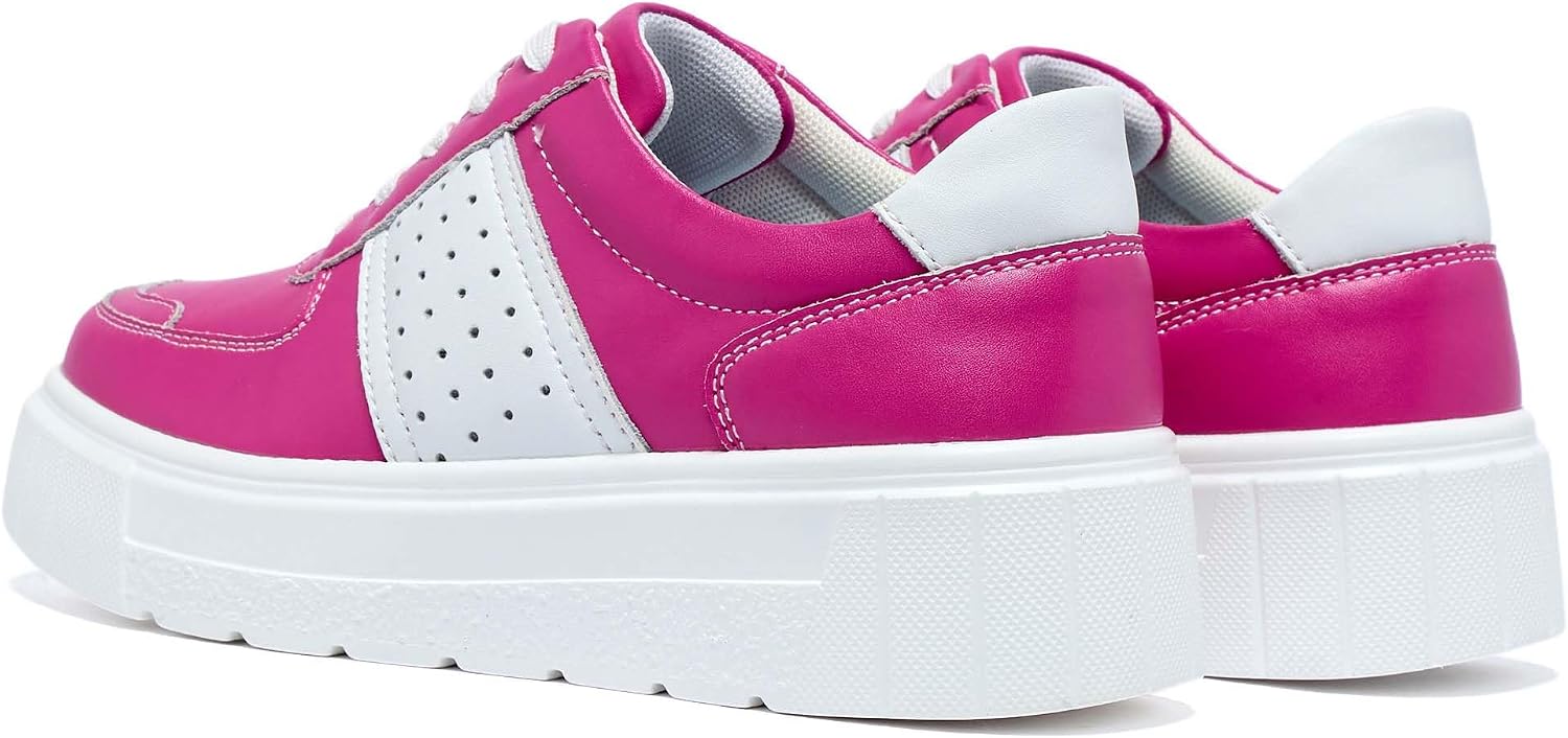 Women's Fashion Skateboard Shoes Comfortable Walking Casual Sneakers Classic Lace Non-Slip Flat Shoes Height Increasing Casual Breathable Tennis Shoes
