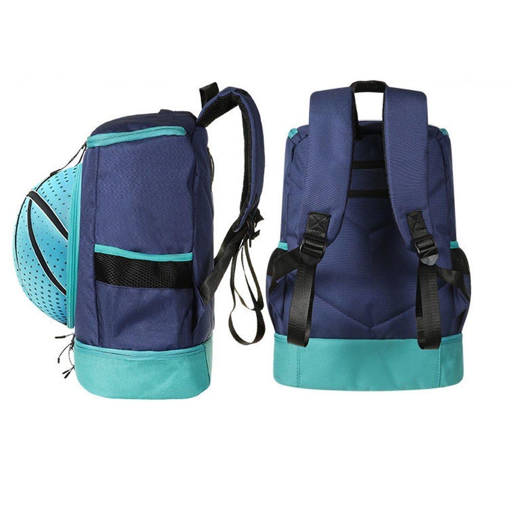 Sac à Dos de Basket-Ball pour Enfants, Grand Sac de Sport avec Compartiment pour Ballon et Chaussures, idéal pour Le Basket-Ball, Le Football, Le Volley-Ball, la Natation