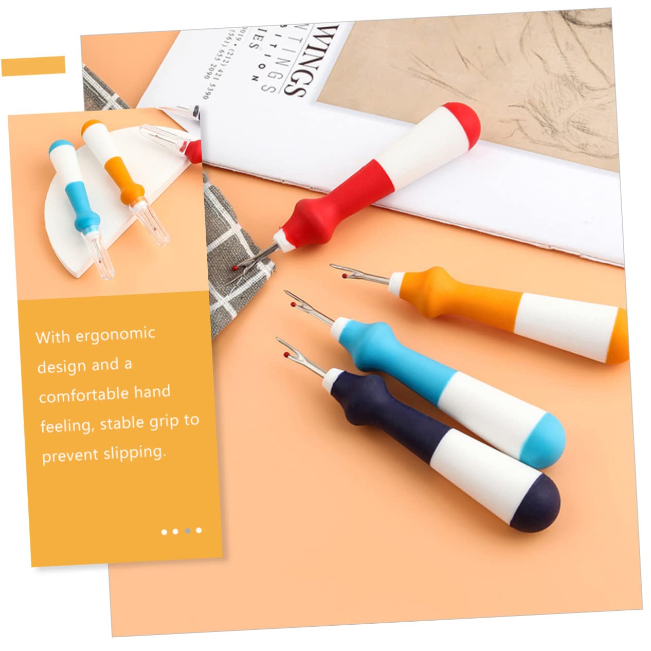 HAPINARY Style Seam Ripper Tool Heavy Duty Thread Remover Sewing Machine Seam Ripper for Fabrics