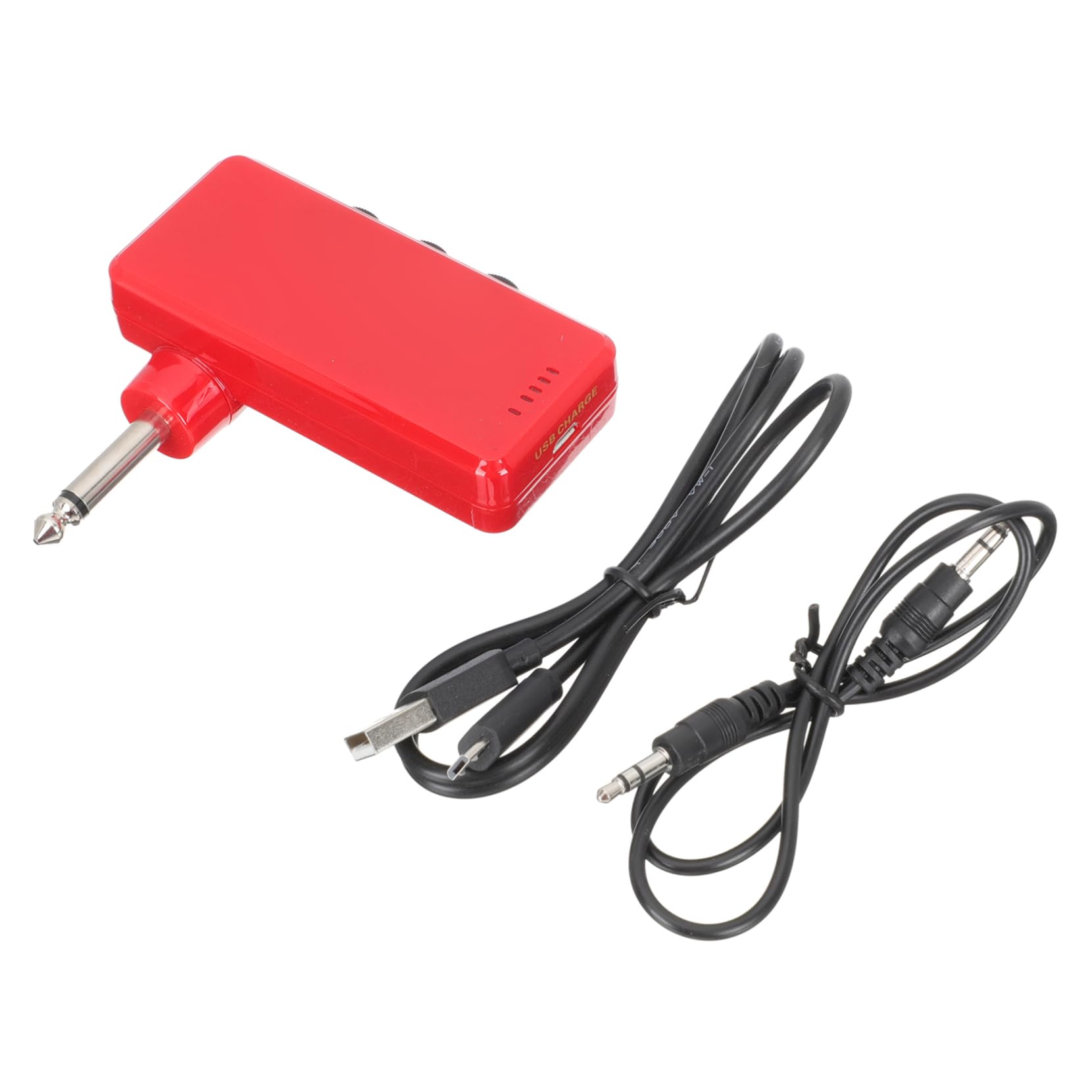 Abaodam 1Set Mini Electric Guitar Amplifier with Headphone Jack Portable Loudspeaker Box for Electric Guitar Bass and Acoustic Instruments for Go Musicians