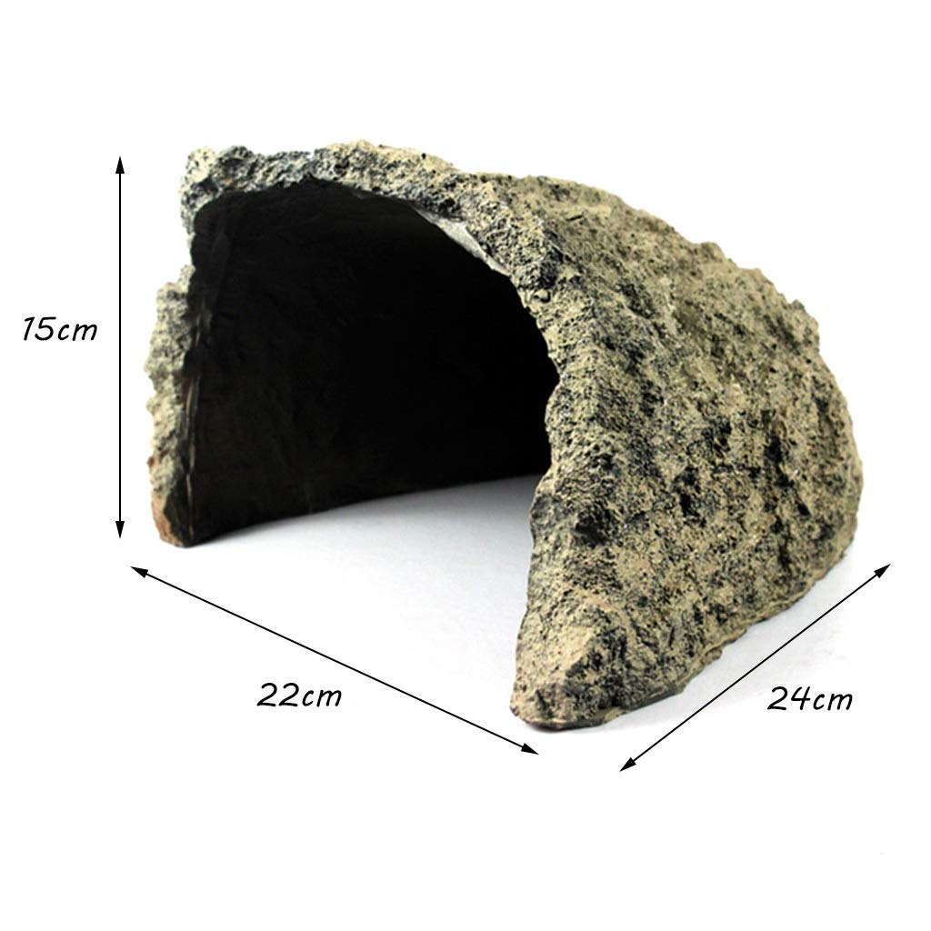 Escondite Natural de Reptiles, Caja Cueva de Reptiles, decoración de Esquina de hábitat, escondites de Tortugas, Serpientes y lagartos, Accesorios para Cajas de Reptiles, Adornos