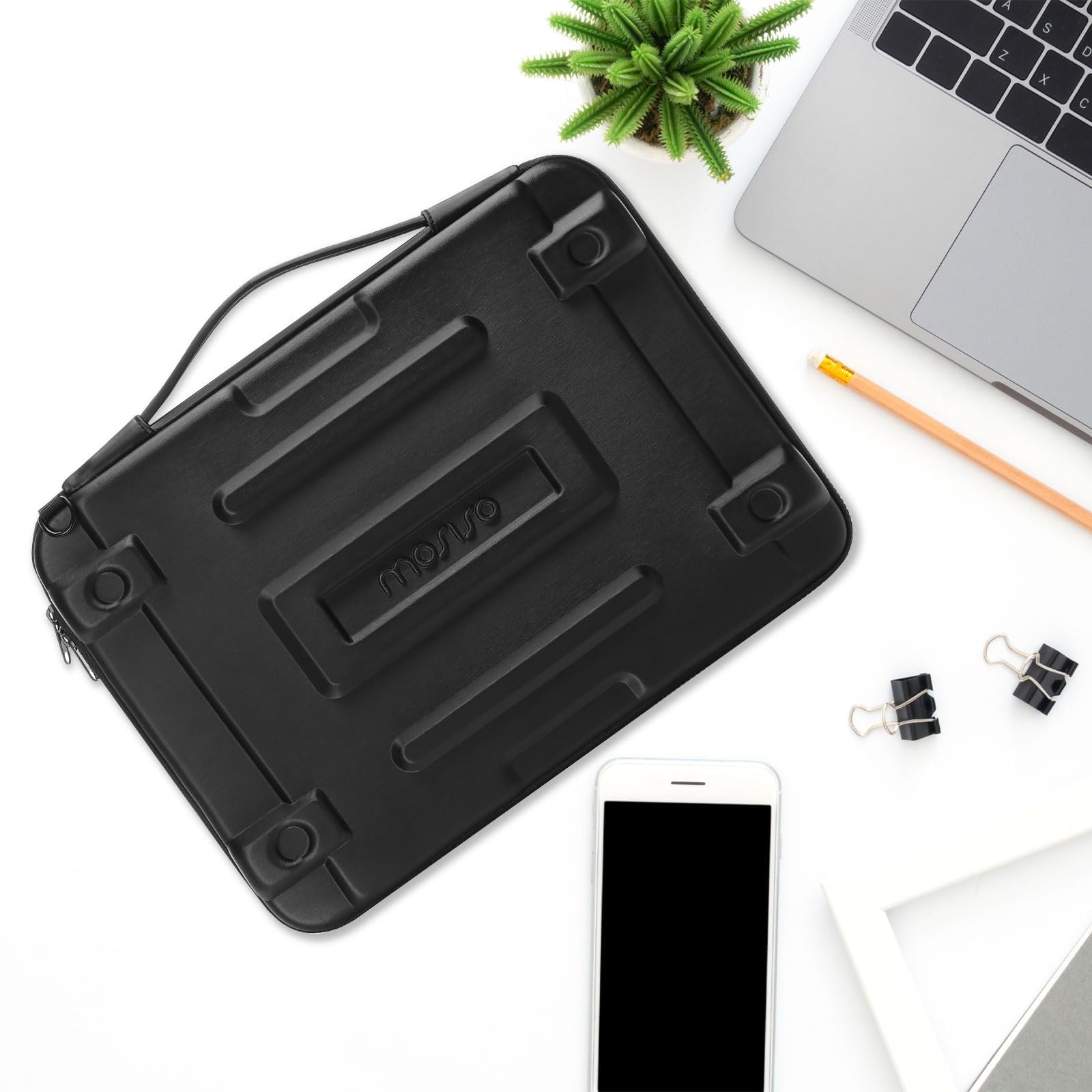 MOSISO Hartschale Laptoptasche, Laptop Schultertasche