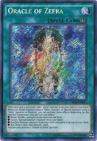 YU-GI-OH! - Oracle of Zefra (CROS-EN060) - Crossed Souls - Unlimited Edition