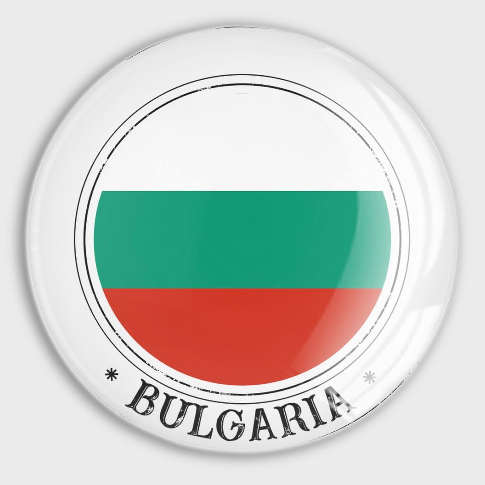 Aimants Bulgarie puissants en verre, cadeau idéal fête nationale
