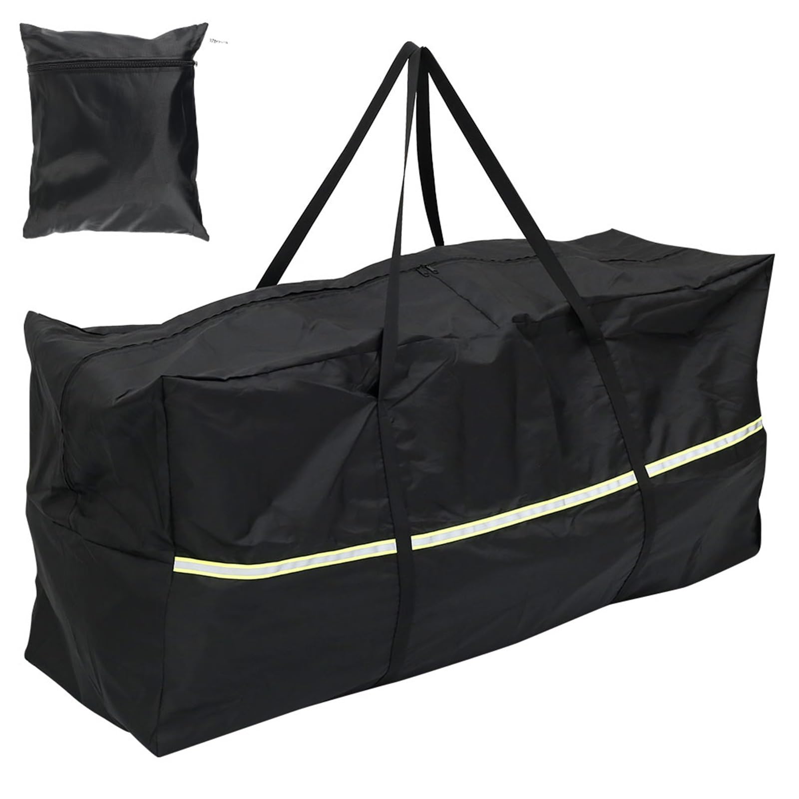 Garden Cushion Storage Bag Garden Furniture Cushion Storage Bag Waterproof Heavy Duty 210D Oxford Fabric Christmas Tree(210D 122x39x55)