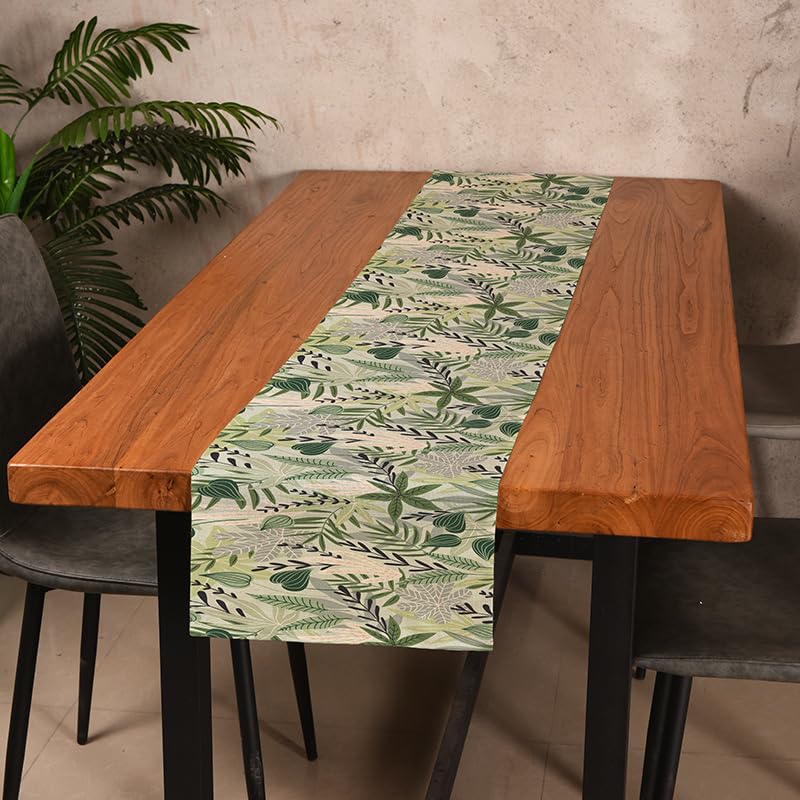 Chemin de table toile de jute lavable vert olive haut de gamme pour mariages