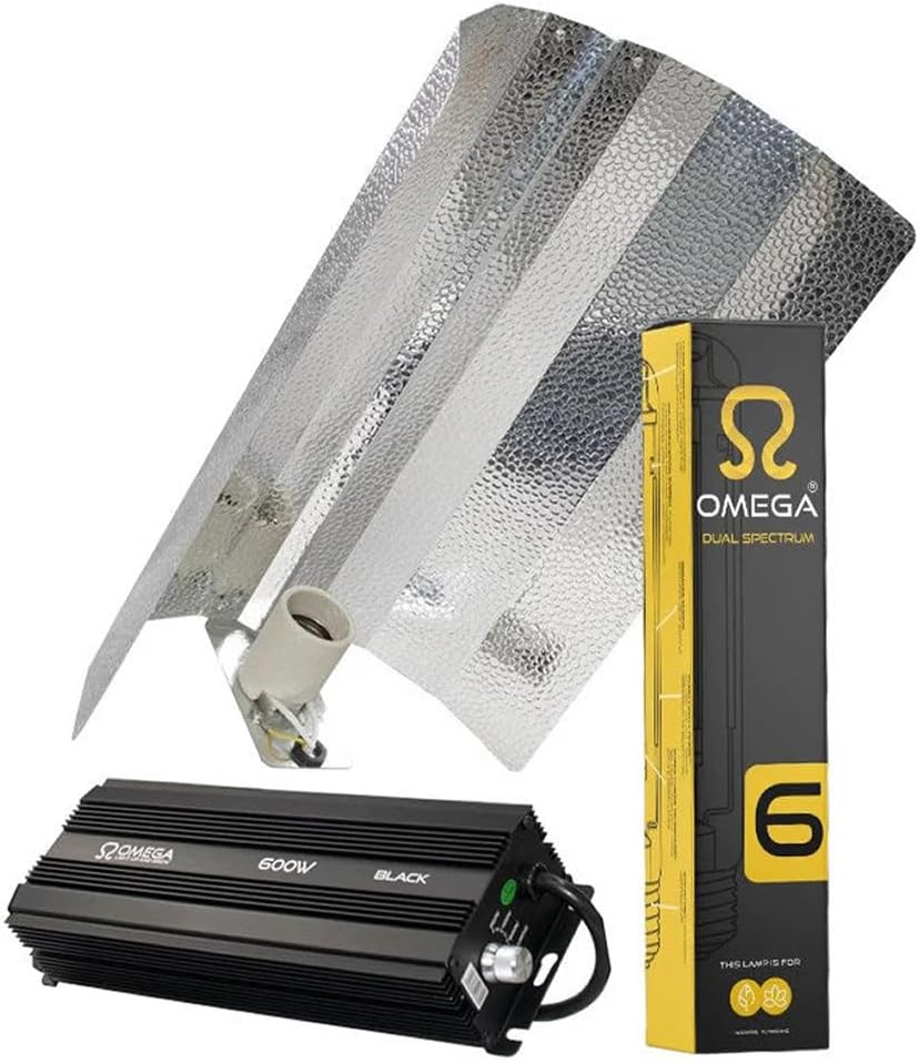 600w Grow Light Kit Omega PRO+ Dimmable Digital Ballast, HPS Dual Spectrum Bulb