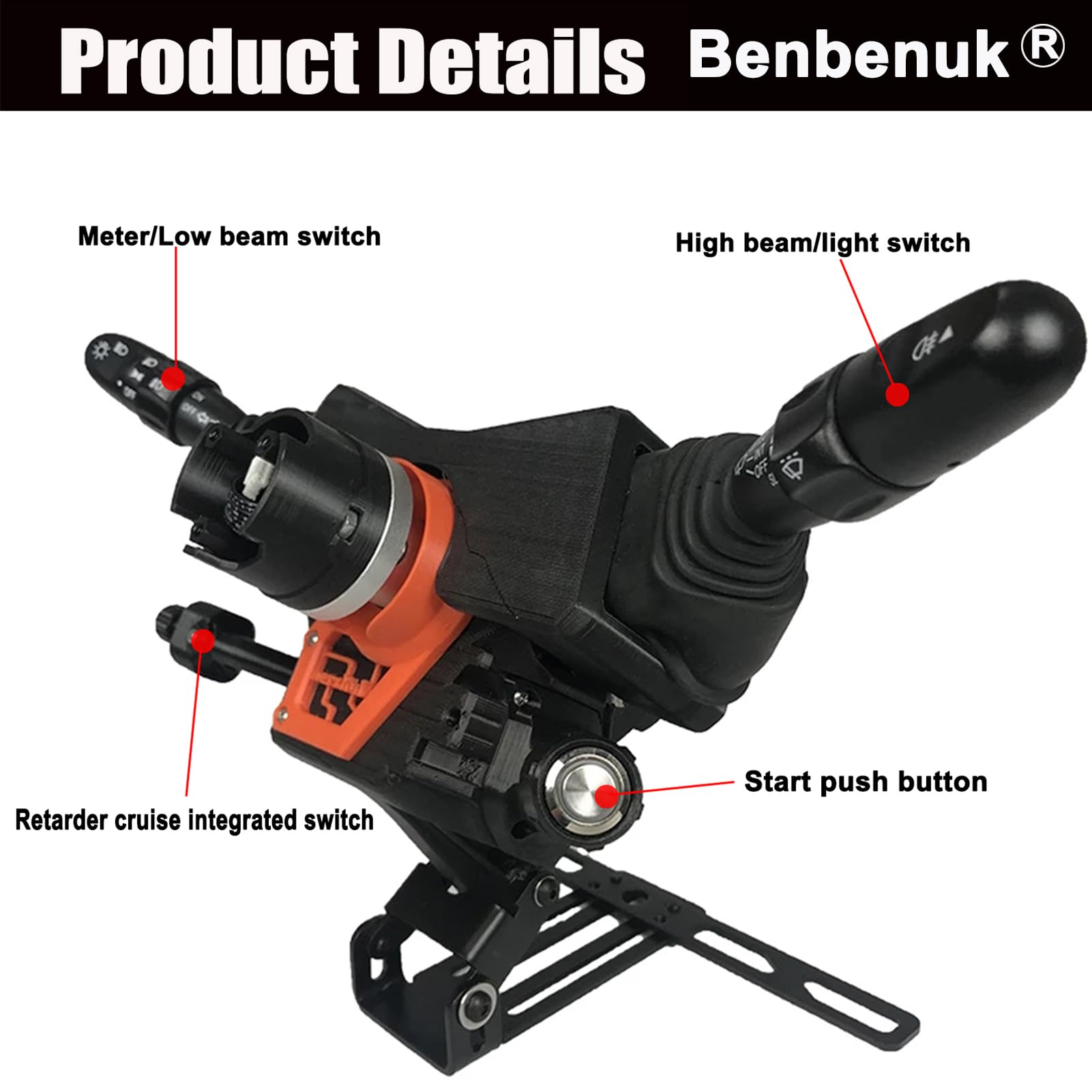 Simulator Lenkrad Blinker Wischer Schalter für Logitech G27/G29/G920/G923 Thrustmaster T300RS TGT TS-XW PC