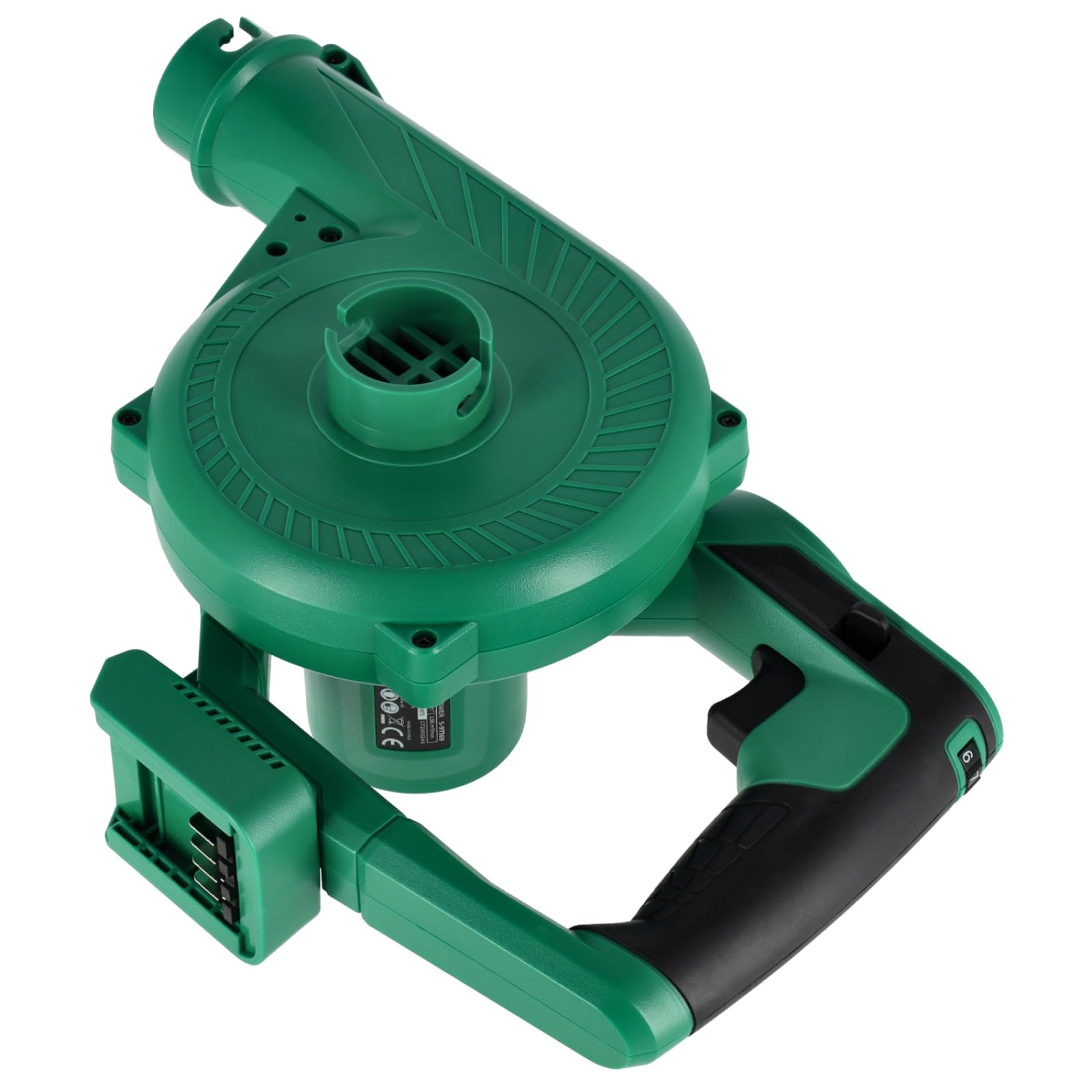 STALCO ABS20-63 akumulatorowa dmuchawa do liści i odkurzacz do liści 20 V – dmuchawa 2 w 1 z regulacją prędkości obrotowej, prędkość powietrza 63,5 m/s, pojemnik 0,5 l, 1,76 kg, bez akumulatora