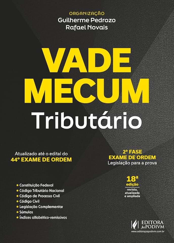 Vade Mecum Tributario 44 Exame De Ordem - 18 Edição 2025 Juspodivm