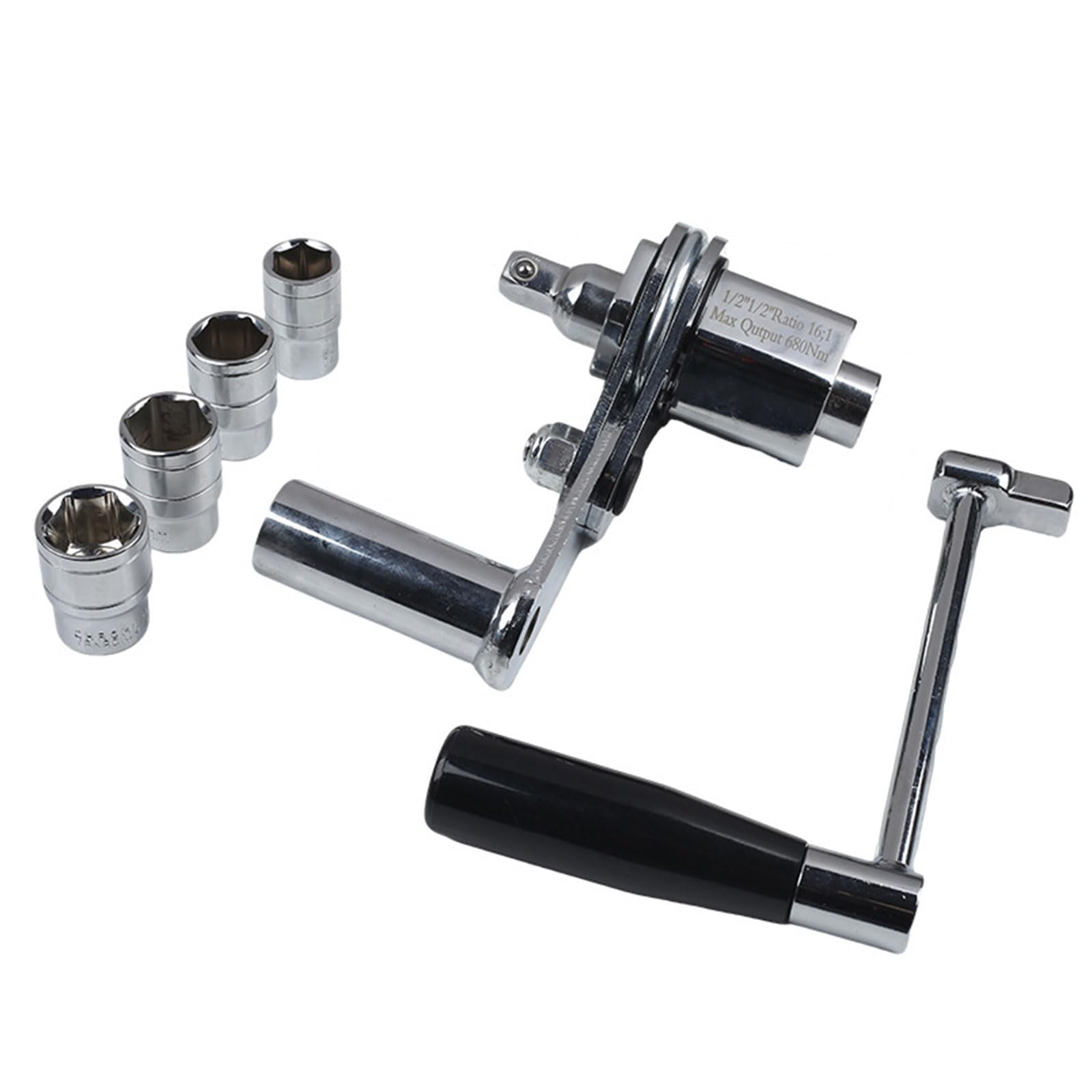 Labor Saving Metal Tire Changing Tool Ratcheting Wrench with 1: 16 Forces Multiplier Design for Effortless Car Maintenance Labor Saving Torques Multiplier