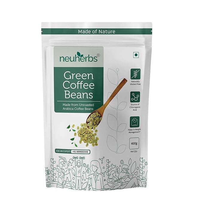 Neuherbs Unroasted Arabica Green Coffee Beans With C Neuherbs Unroasted Arabica Green Coffee Beans With C