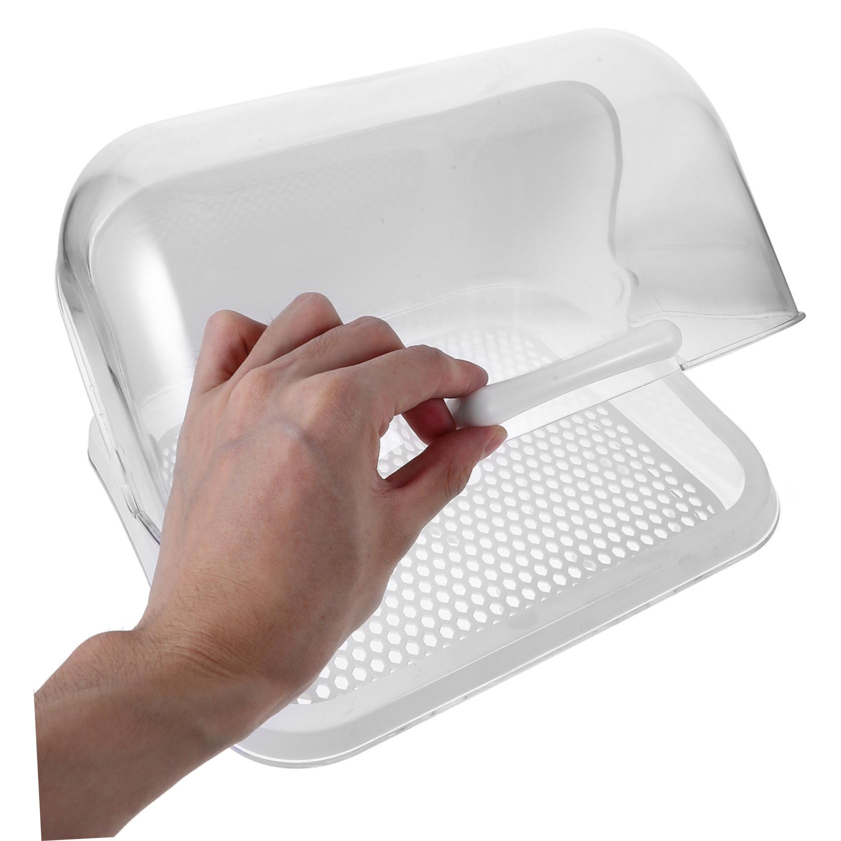 Babyflaschen Trockenbox aus Weißem Pp mit Staubdichtem Deckel und Praktischem Stauraum zur Aufbewahrung von Babygeschirr und Tassen für Sichere Lagerung zu Hause