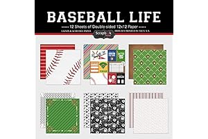 Sports Scrapbook Kit for Creating Baseball-Themed Memories