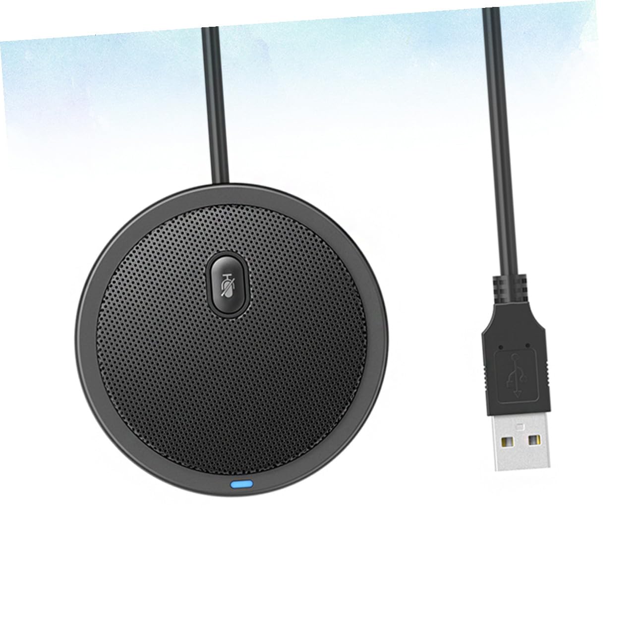 Microfono Unidirezionale USB Supporto a Treppiede in Plastica e Metallo per Computer Desktop e Laptop, per Registrazioni e Conferenze
