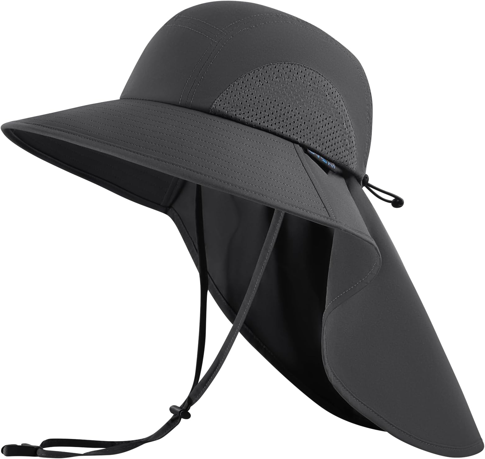 UPF 50+ Foldable Sun Hats Wide Brim with Large Neck Flap for Men Women UV Protection Gardening Fishing Beach Hat