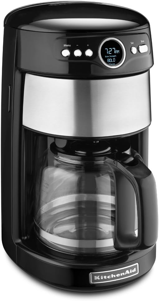 KitchenAid KCM1402OB 14 -Cup Glass Carafe Coffee Maker - Onyx Black