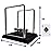 BEWITU Newtons Cradle Balance Pendulum, Swinging Kinetic Balls, Fun Science Physics Accessories for Adults, Calm Down Fidgets Kit, Desk Toys for Stress Relief, Office Desk Decoration (Large Black)