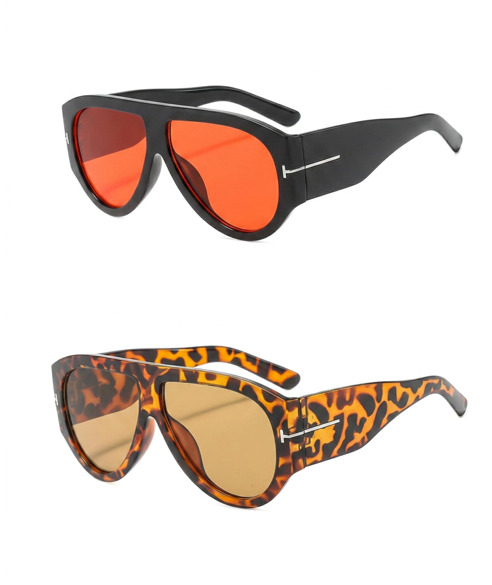 nhcdfa 2 PCS Sunglasses for Women, Shades for Women, Large Frame Design, UV Protection Lenses, Stylish Black and Leopard Print, Durable Material, Outdoor and Indoor Use, Comfortable Fit for Various Occasions-picture-40