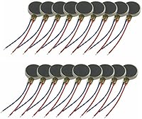 Vista 3 de 2023 Reemplazo 20 PCS DC Micro Flat Button Moneda Vibrador Motores Vibradores 3V 10MM*2.7MM