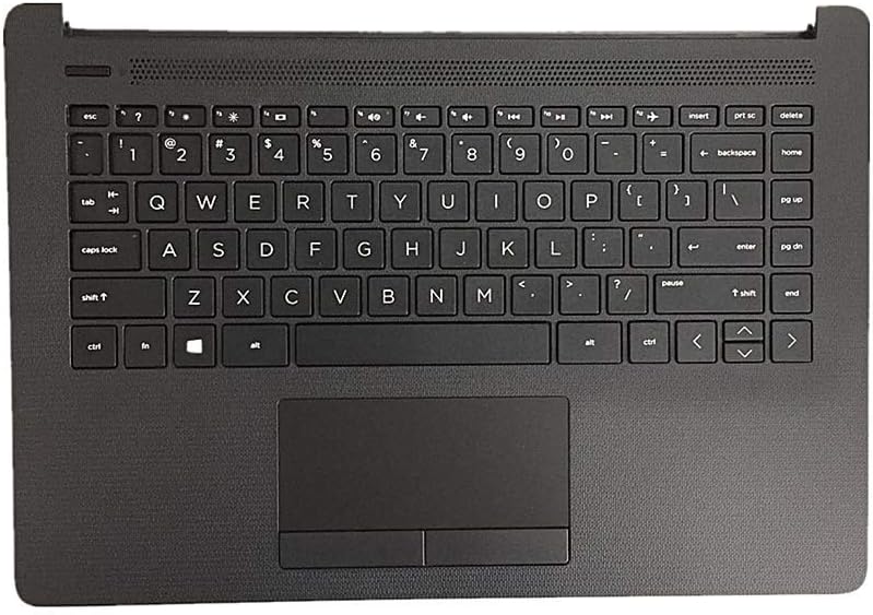 Replacement for HP 14-cm 14T-CM 14Z-CM 14-CK 14-ck 14-cm 14-dg 14q-cs 14q-cy Laptop Upper Case Palmrest Keyboard Assembly Part L23239-001 6070B1306301 Top Cover Black