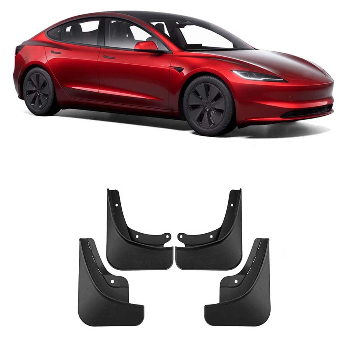 Garde-Boue pour Tesla Model 3 2024 : Restez Propre sur Route Mouillée et Boueuse