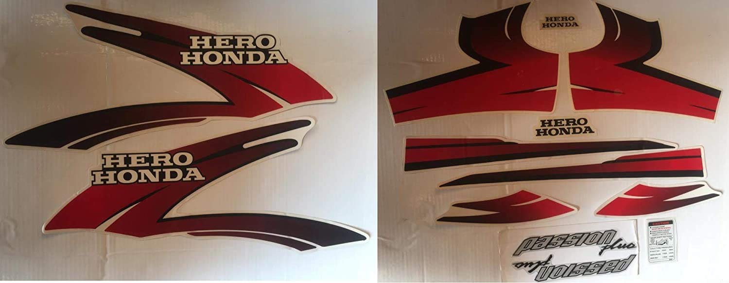 Zimba Passion Plus Sticker & Decal for Bike_Red