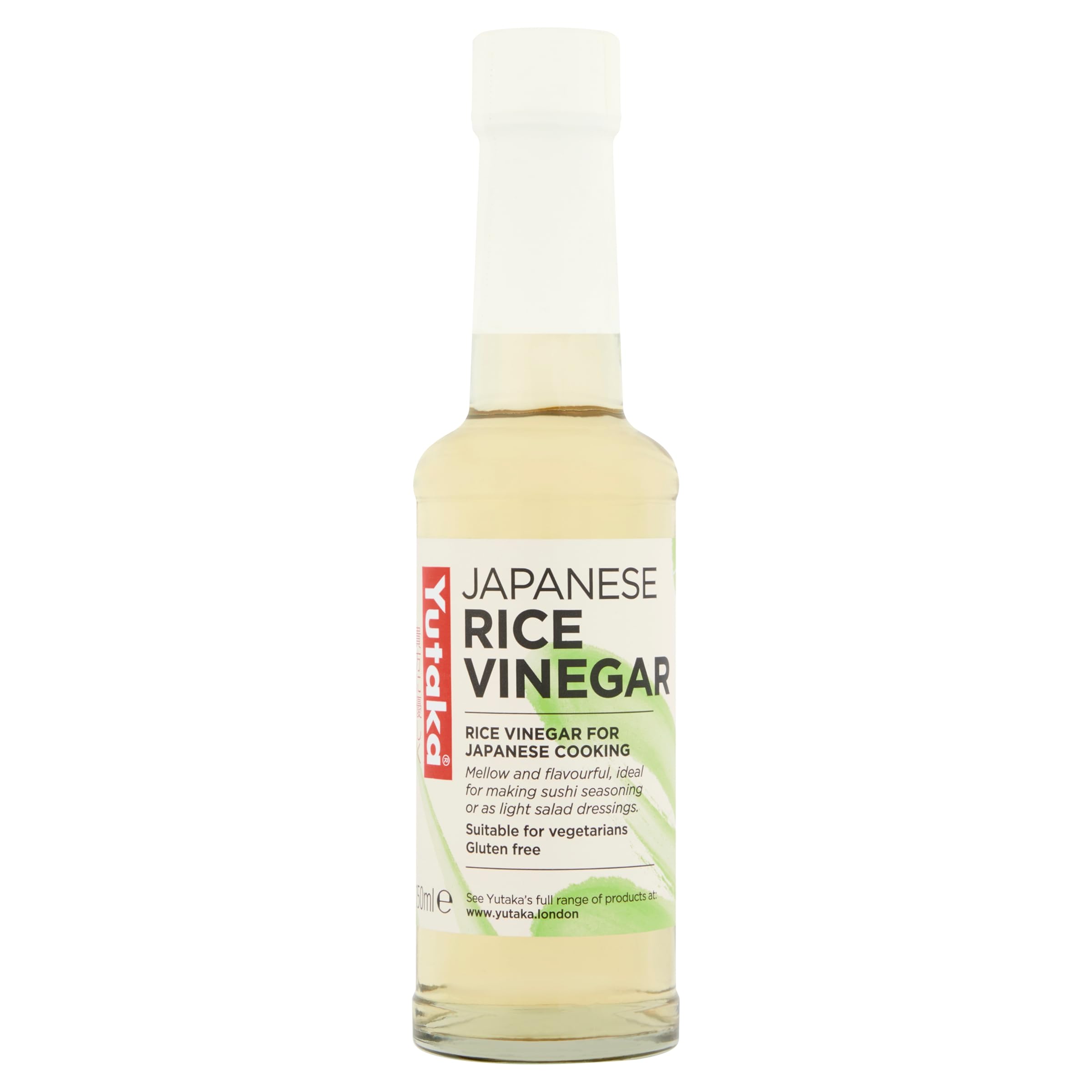 Yutaka - Japanese Rice Vinegar, 150ml - Mellow & Flavourful - Perfect for Sushi, Salad Dressings, Marinades & Pickling - Vegetarian-Friendly - Rice Vinegar for Japanese Cooking