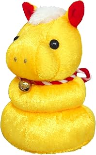 三英貿易(Sanei Boeki) 2026年干支 うまもっち（金） W7×D6.5×H10cm ぬいぐるみ