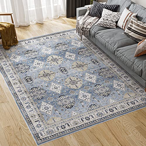 Dripex Washable Area Rug 6x9 Boho Persian Rug Stain & Water Resistant Foldable Thin Vintage Rugs Faux Wool Floor Carpet for Living Room Bedroom Dining Room Kitchen Bathroom Farmhouse Office Dripex Washable Area Rug 6x9 Boho Persian Rug Stain & Water Resistant Foldable Thin Vintage Rugs Faux Wool Floor Carpet for Living Room Bedroom Dining Room Kitchen Bathroom Farmhouse Office