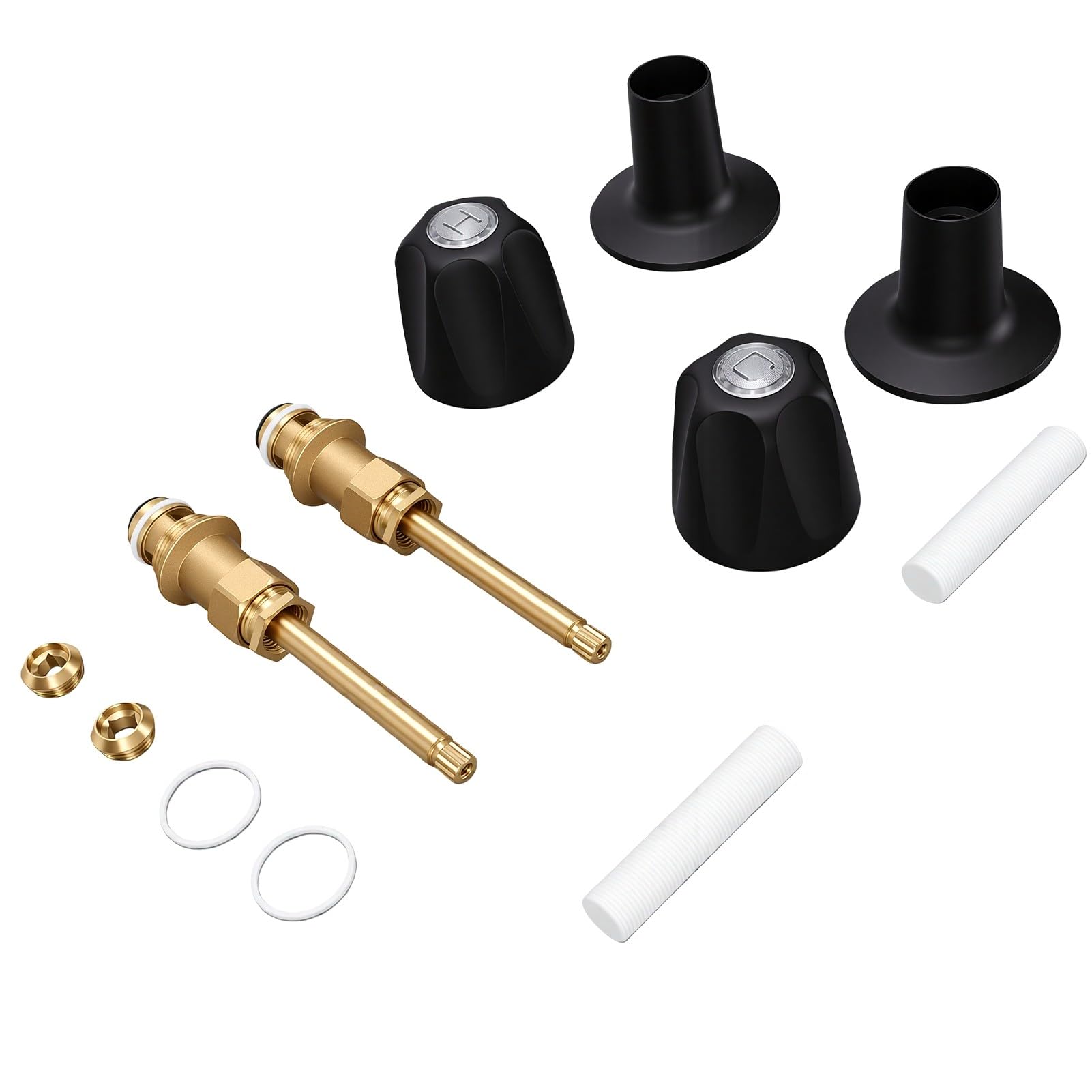 ASHATA 2 Set Rubinetti Doccia Kit Ricambio per Maniglie Rubinetteria