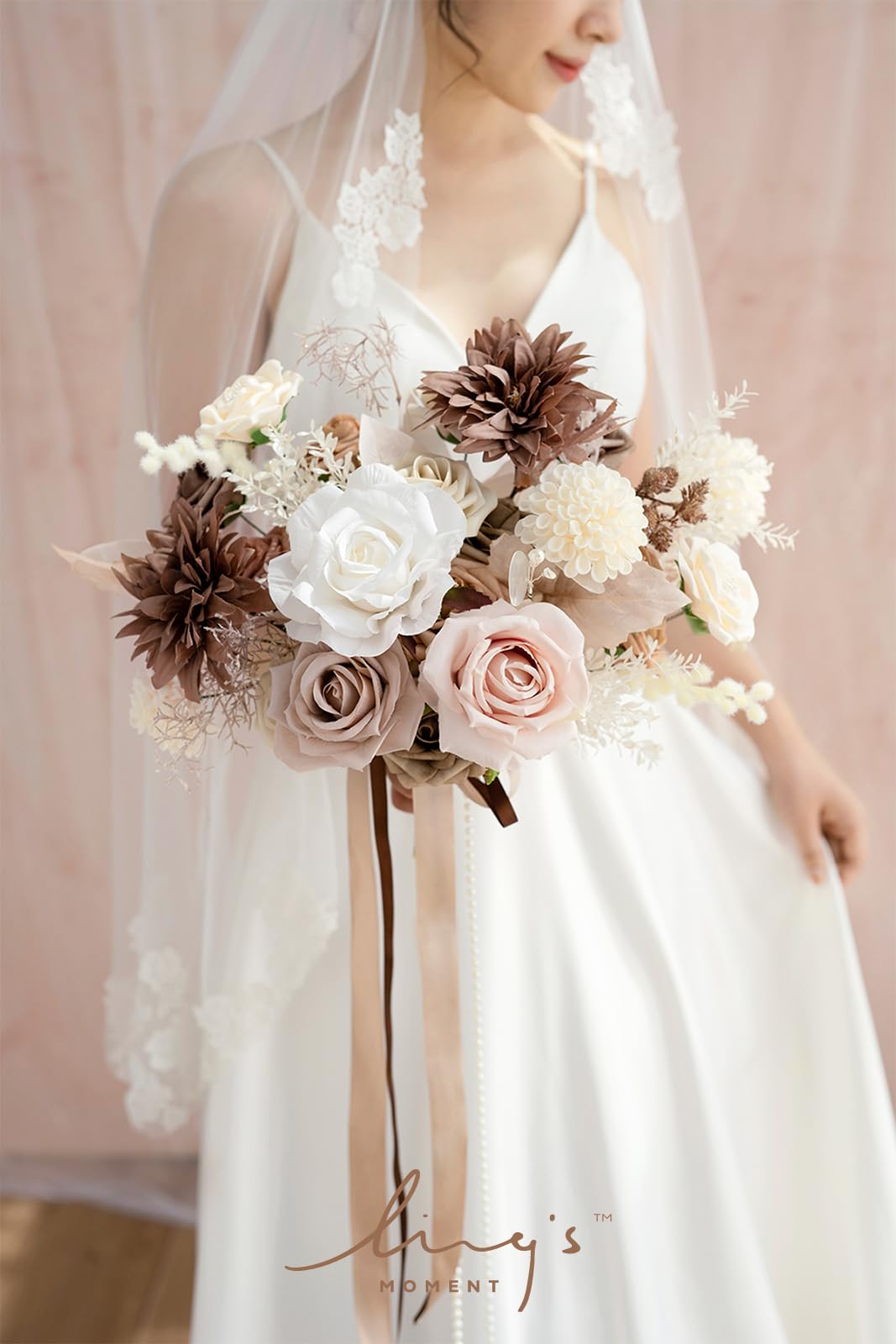Amazon.com: Ling's moment Artificial Flowers Fake Silk Roses Faux