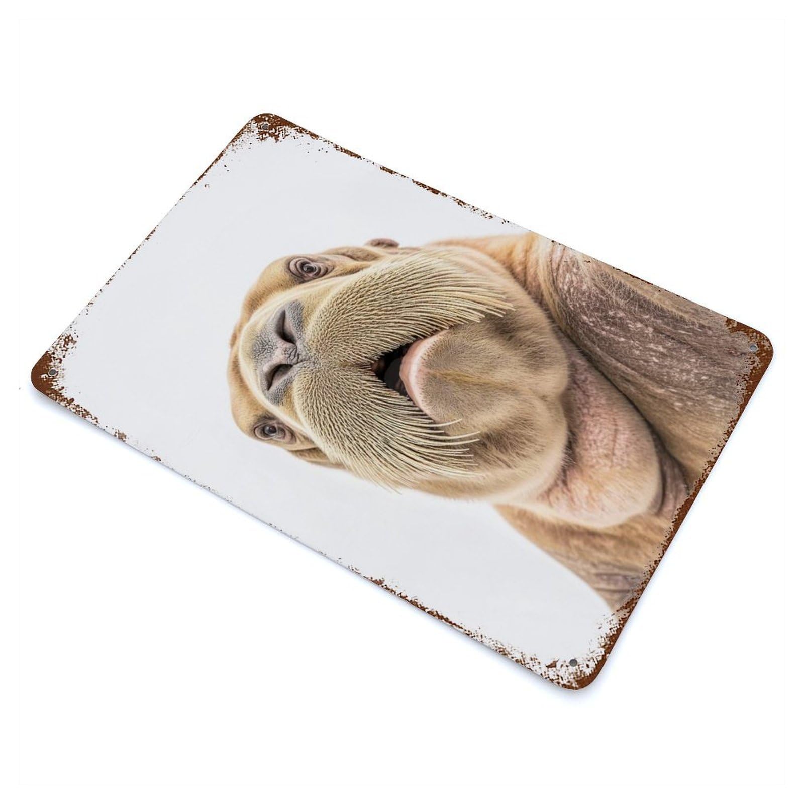 Selfie Walrus Playful Animal Decor Vintage Metal Tin Sign 11.8"x7.9", Ideal for Cafe, Home Bar And Lounge Decor