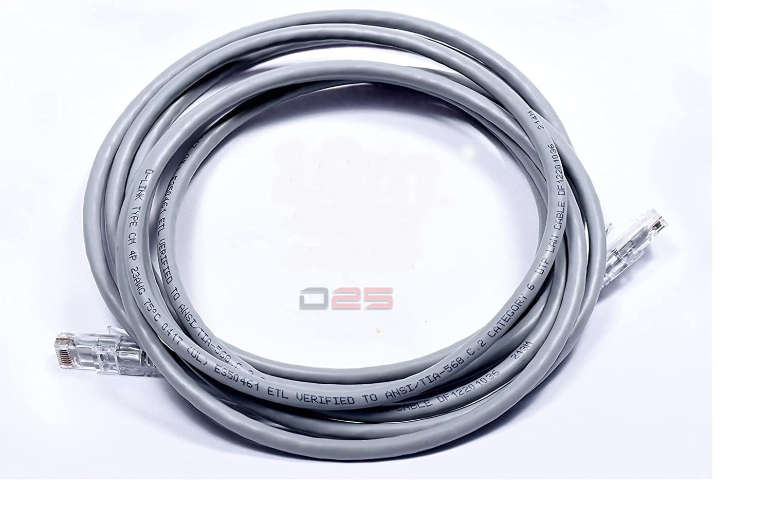 D25 For DLink High Speed RJ45 cat6 Ethernet Patch Cable LAN Cable Internet Network Computer Cable Cord High Speed Gigabit Category UTP Wires For PC, Modem, Router, LAN ADSL (5 Meter)(Grey) (B09MS1F2BY) Amazon Price History, Amazon Price Tracker
